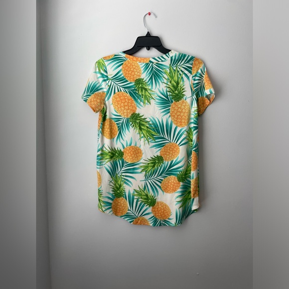 NWOT Pineapple Tee Top - Picture 2 of 4
